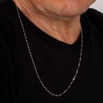 CORRENTE SINGAPURA MASCULINO AÇO INOXIDÁVEL PRATA