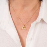 CONJUNTO NOZINHO ZIRCÔNIA BANHADO A OURO