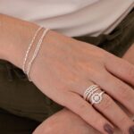 TRIO DE ANEL ZIRCÔNIA GLAMOUR BANHADO A PRATA